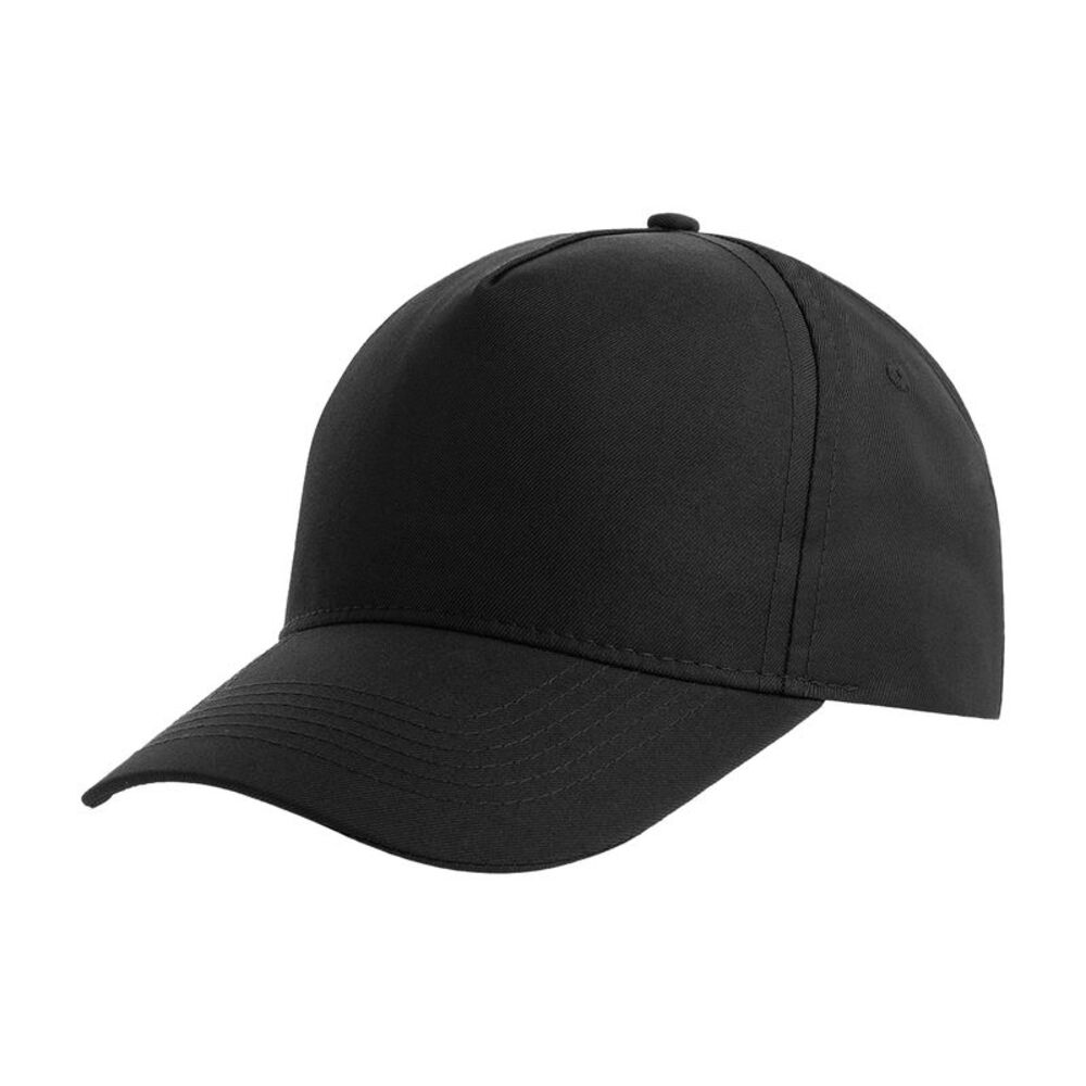 Atlantis Recy Five Recycled Polyester Baseball Cap / Black